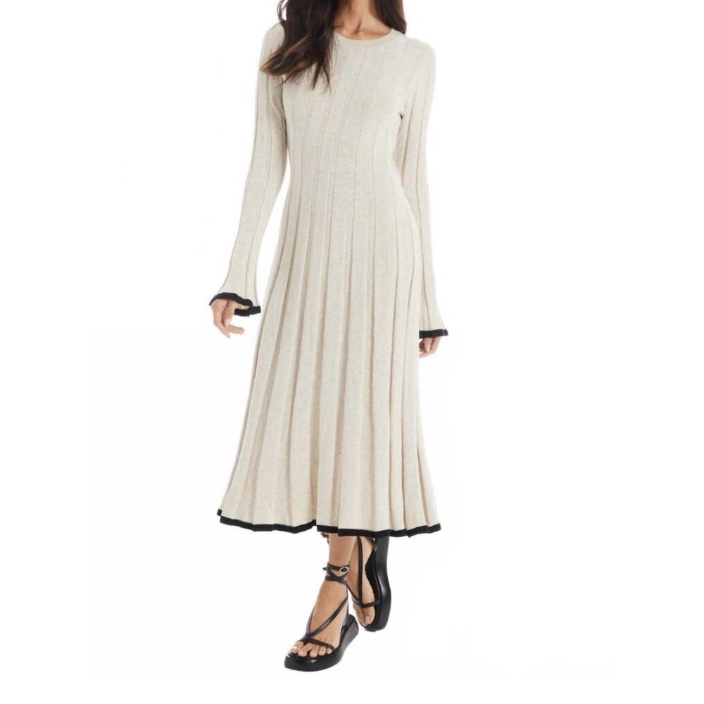 Allison New York Francesca Midi Dress In Natural Size Small